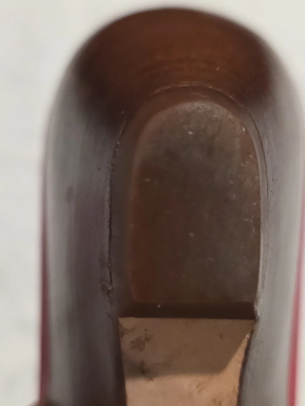 Cole Haan Red Thong Sandals with Brown Accent Straps and Stud Details - Picture 15 of 16